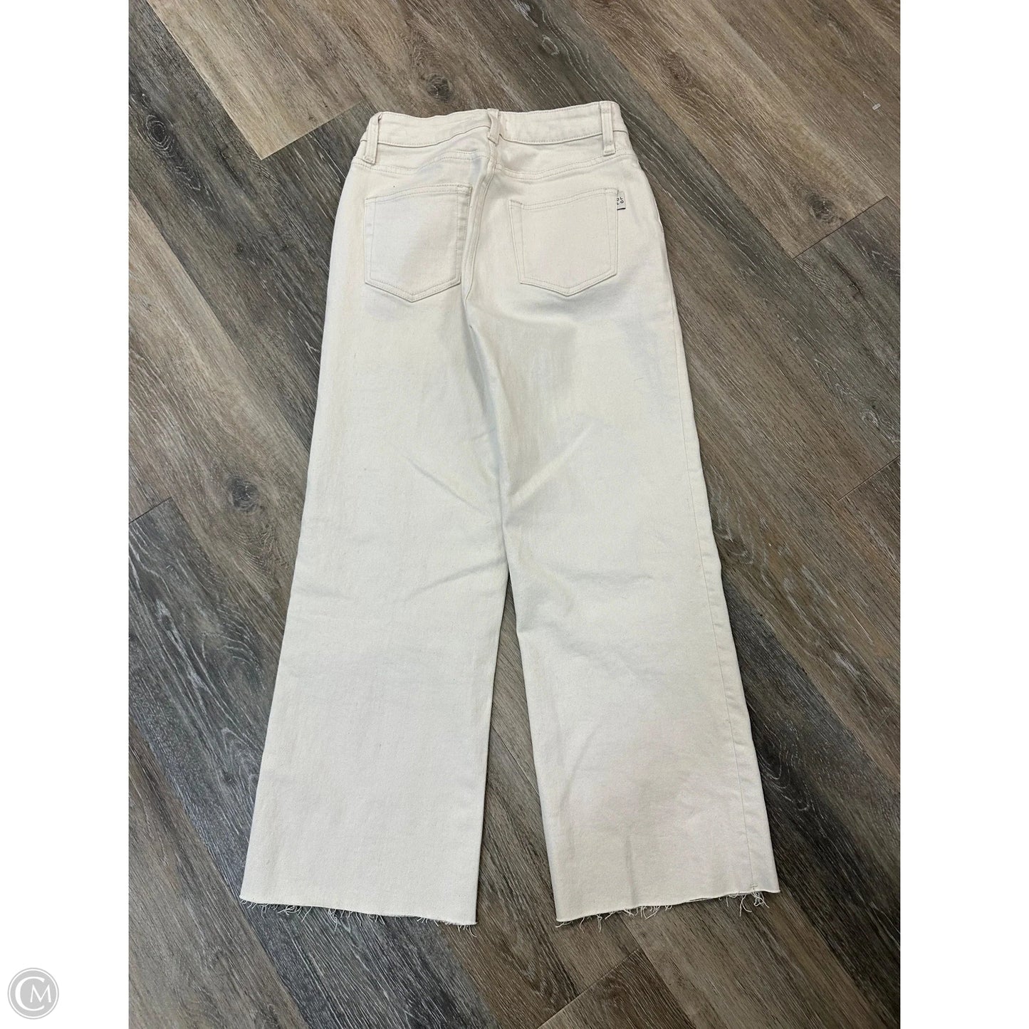 -Jeans Wide Leg By Oliver Logan In Cream, Size: 1/25