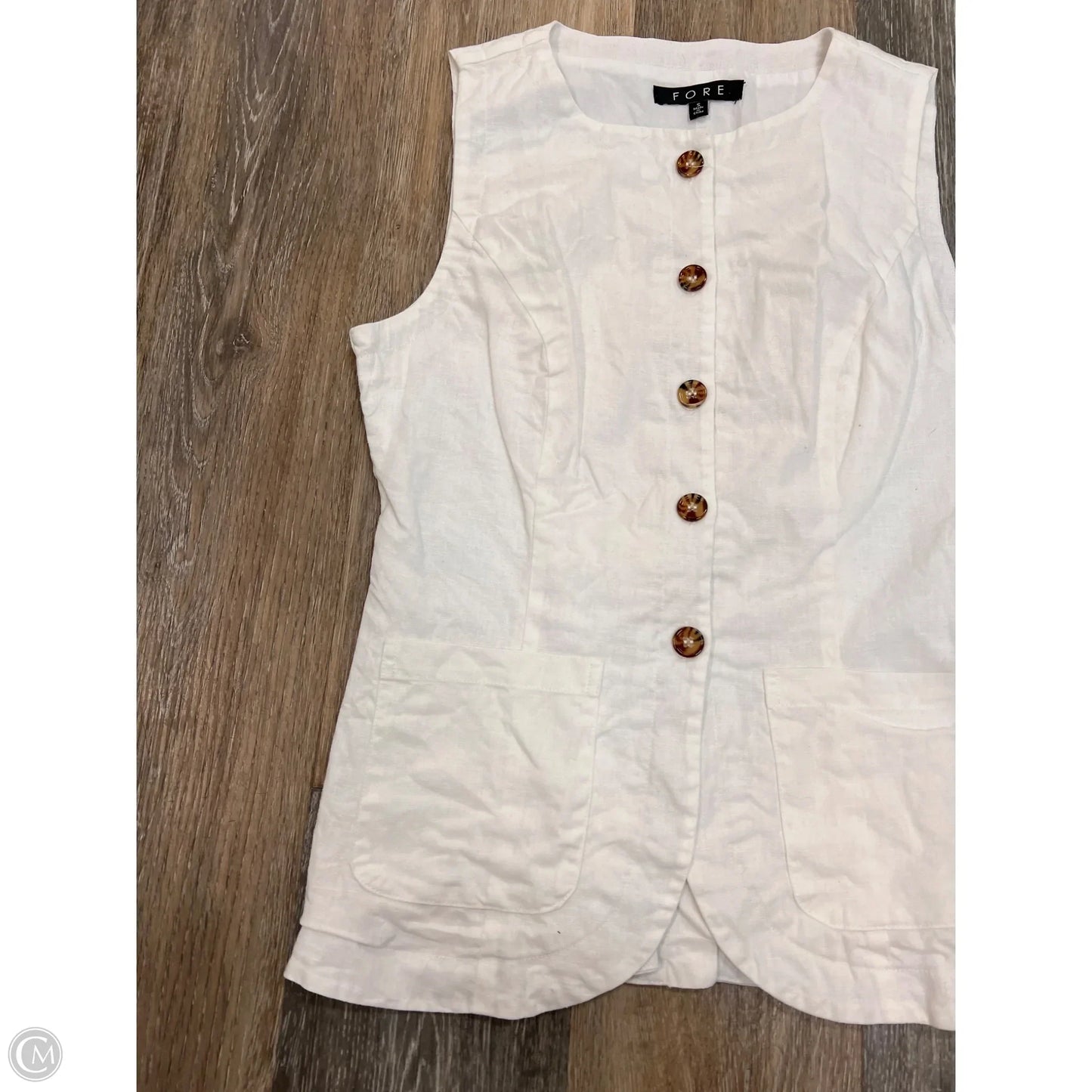 Vest Other By Fore In White, Size: S