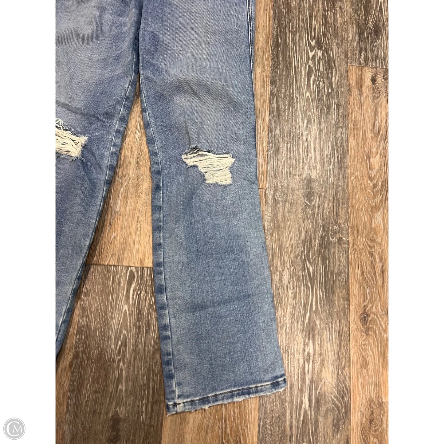 Jeans Straight By Good American In Blue Denim, Size: 2/26