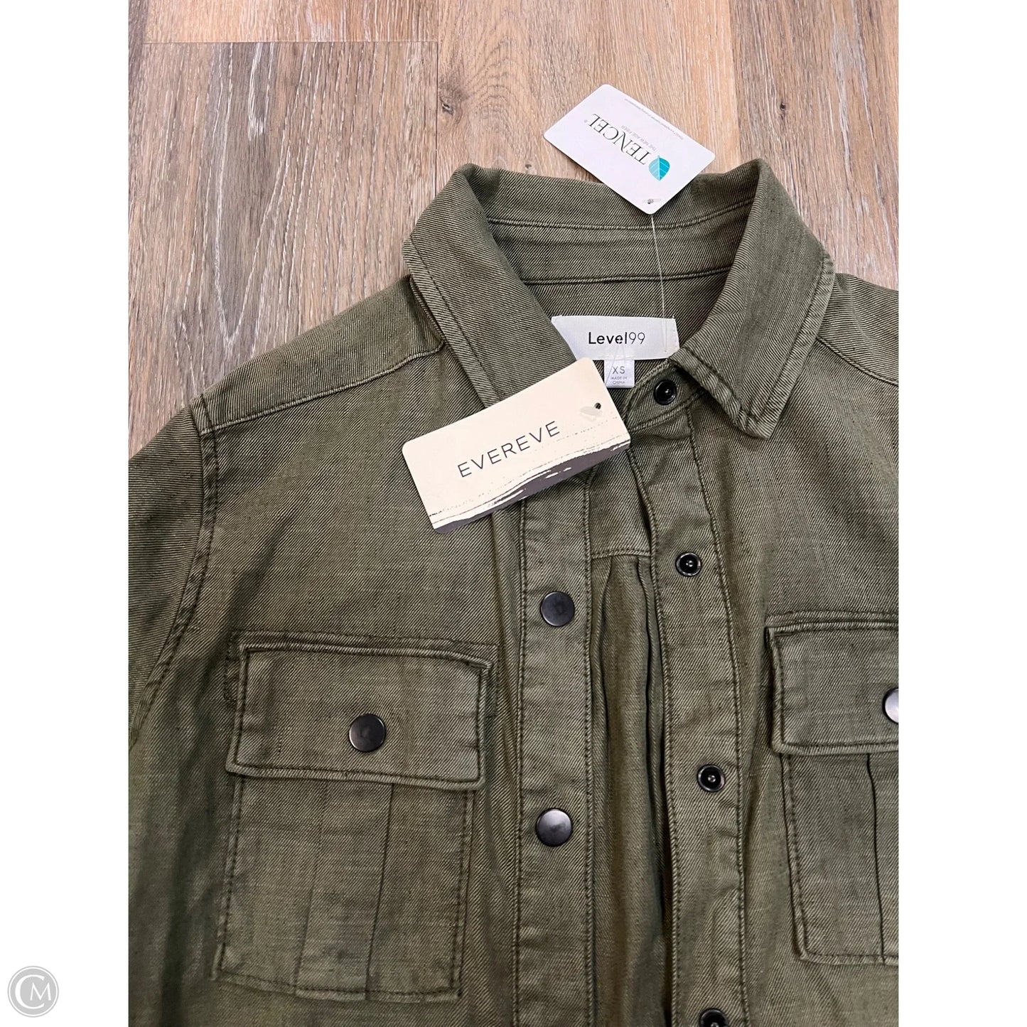 Jacket Shirt By Level 99 In Green, Size: Xs