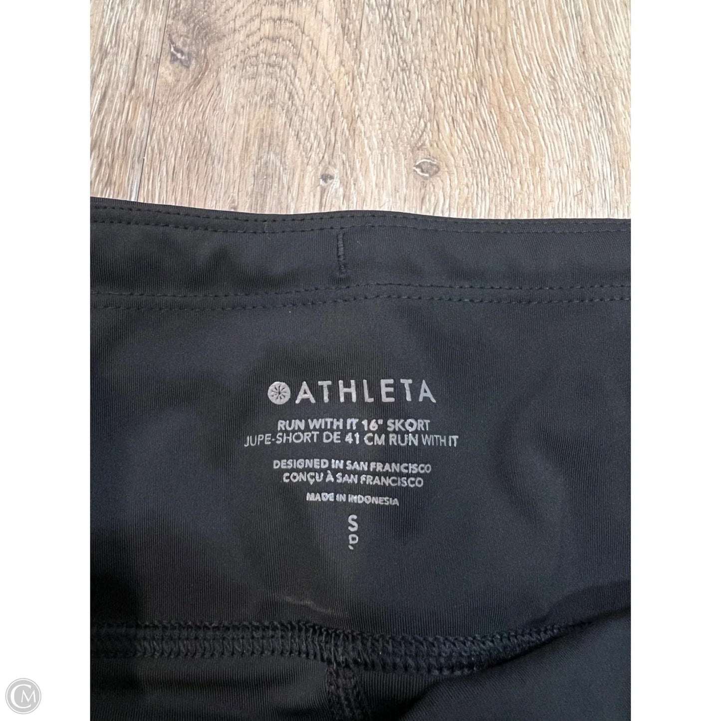 Athletic Skort By Athleta In Black, Size: S