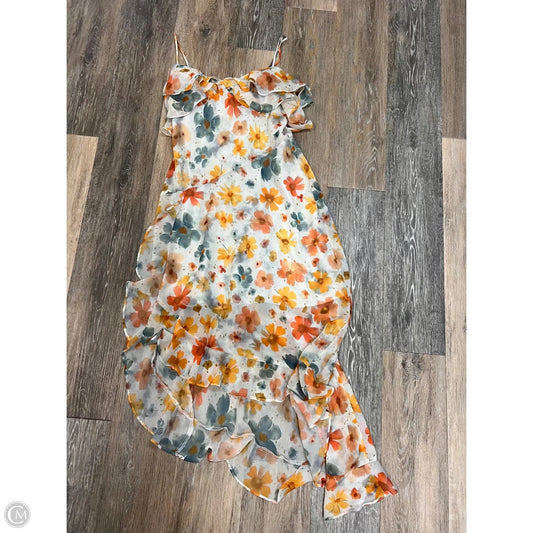 Dress Party Long By Anthropologie In Floral Print, Size: S