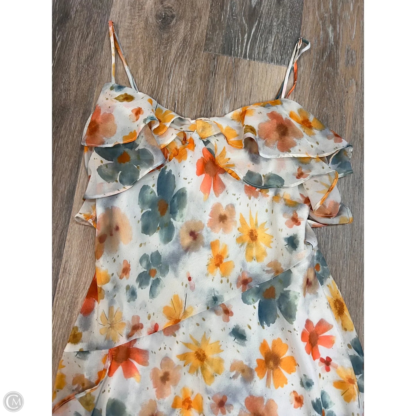 Dress Party Long By Anthropologie In Floral Print, Size: S