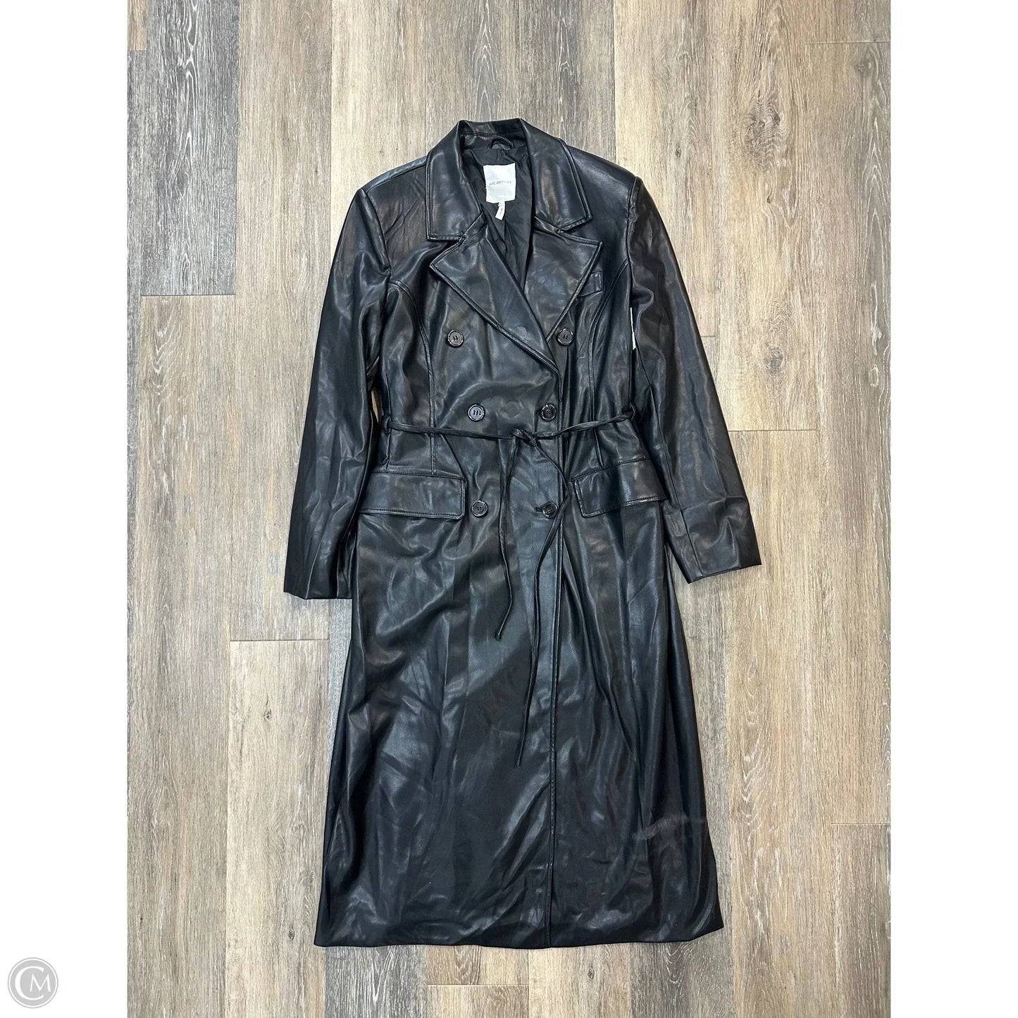 Coat Trench Coat By Avec Les Filles In Black, Size: Xl