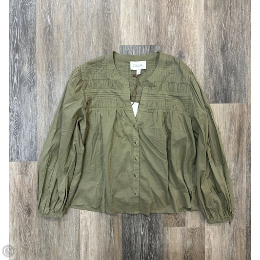 Blouse Long Sleeve By Cleobella In Green, Size: S
