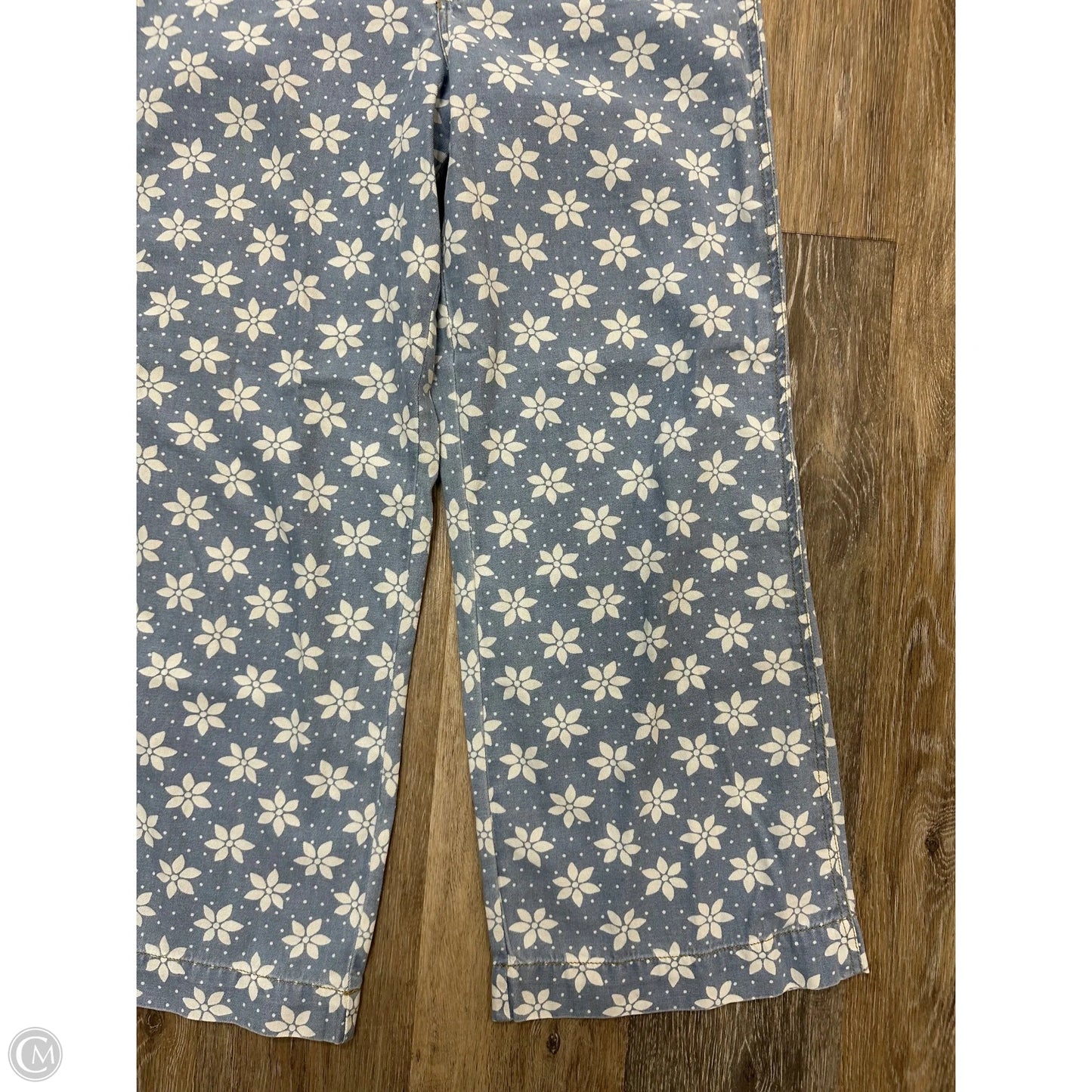 Jeans Wide Leg By Wrangler In Blue Denim, Size: 4