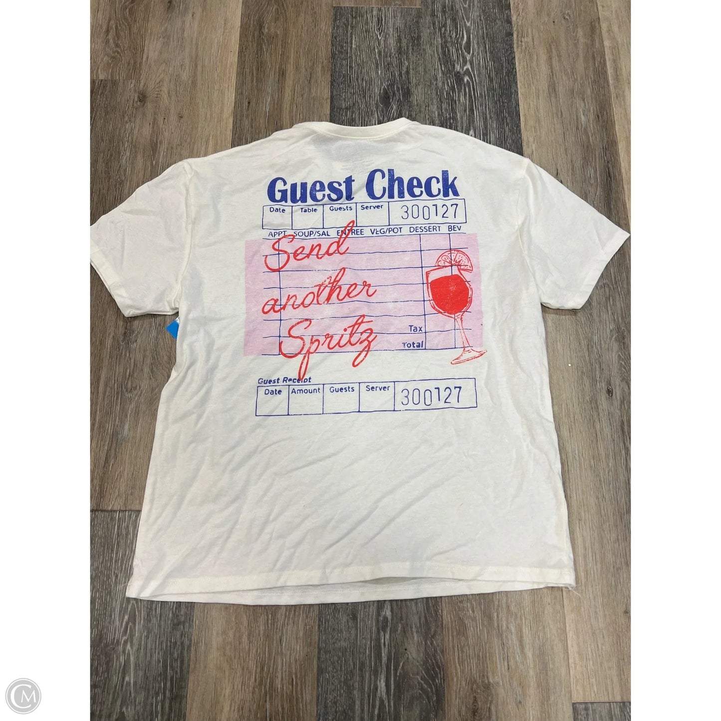 Top Short Sleeve By Grayson Threads In Cream, Size: S