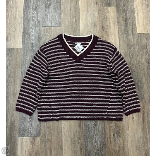 Sweater By American Eagle In Maroon, Size: S