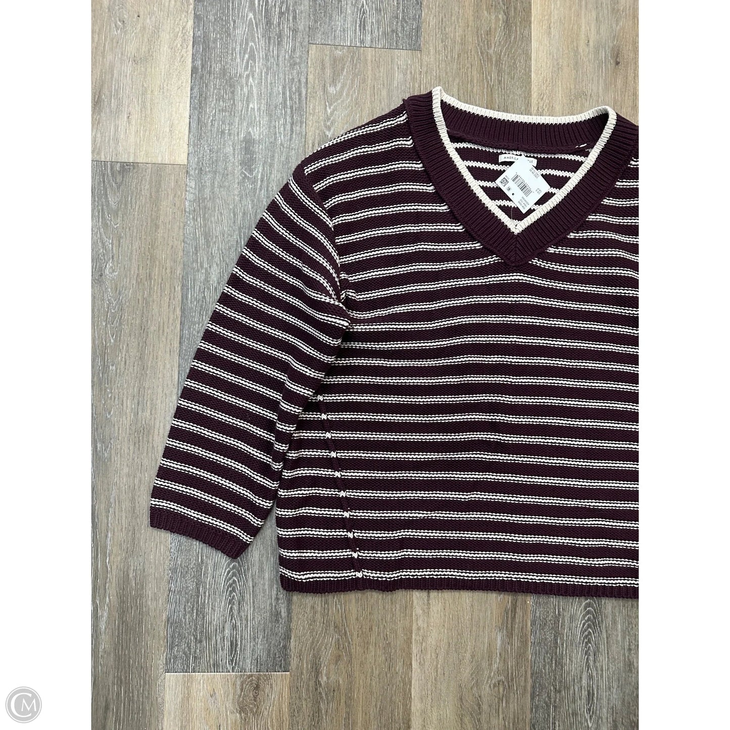 Sweater By American Eagle In Maroon, Size: S