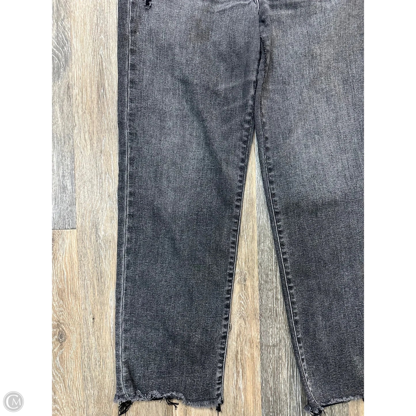 Jeans Straight By Daze In Black Denim, Size: 6
