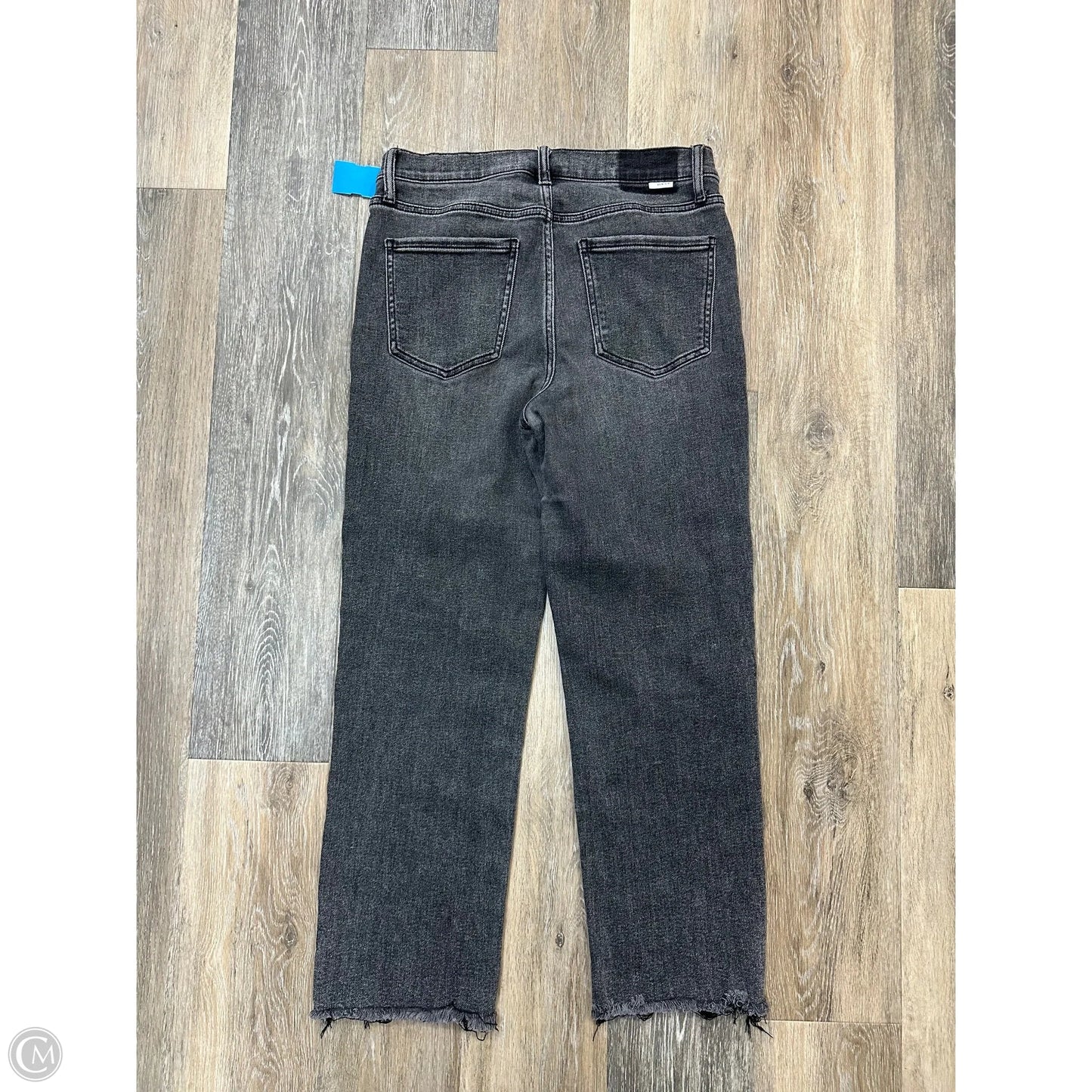 Jeans Straight By Daze In Black Denim, Size: 6