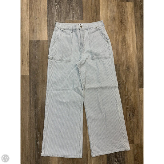 Jeans Wide Leg By Daze In Striped Pattern, Size: 10