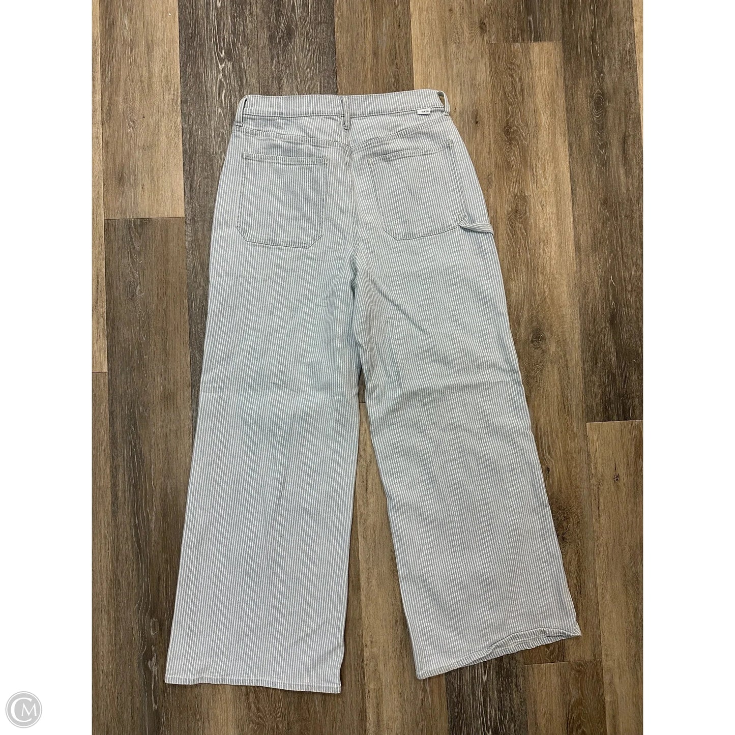 Jeans Wide Leg By Daze In Striped Pattern, Size: 10