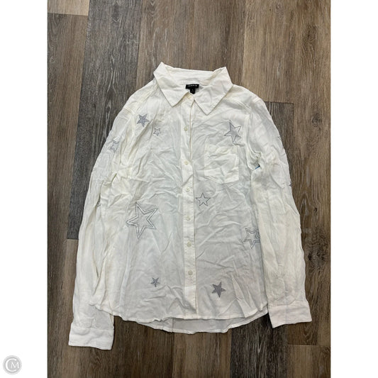 Blouse Long Sleeve By Torrid In White, Size: Xl