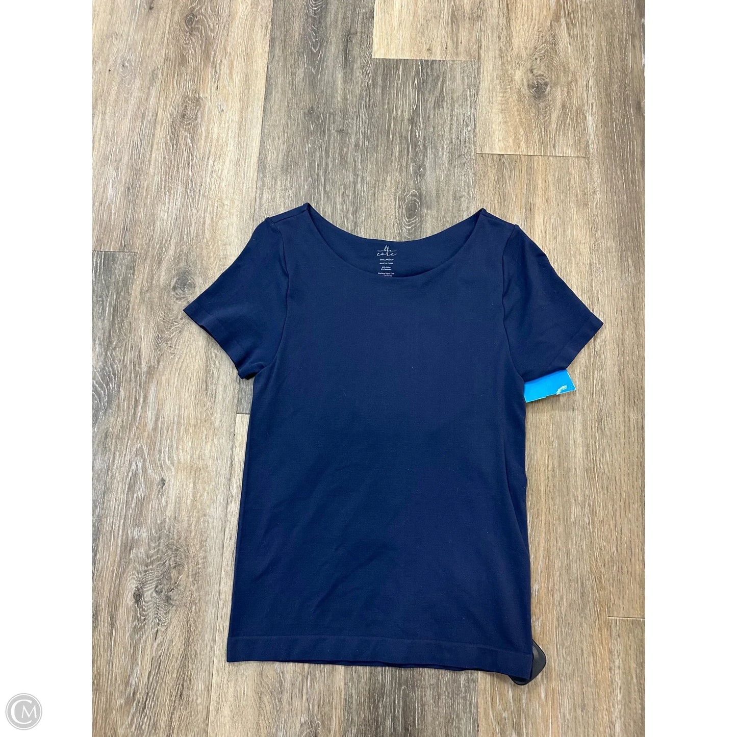 Top Short Sleeve By Bke In Navy, Size: S