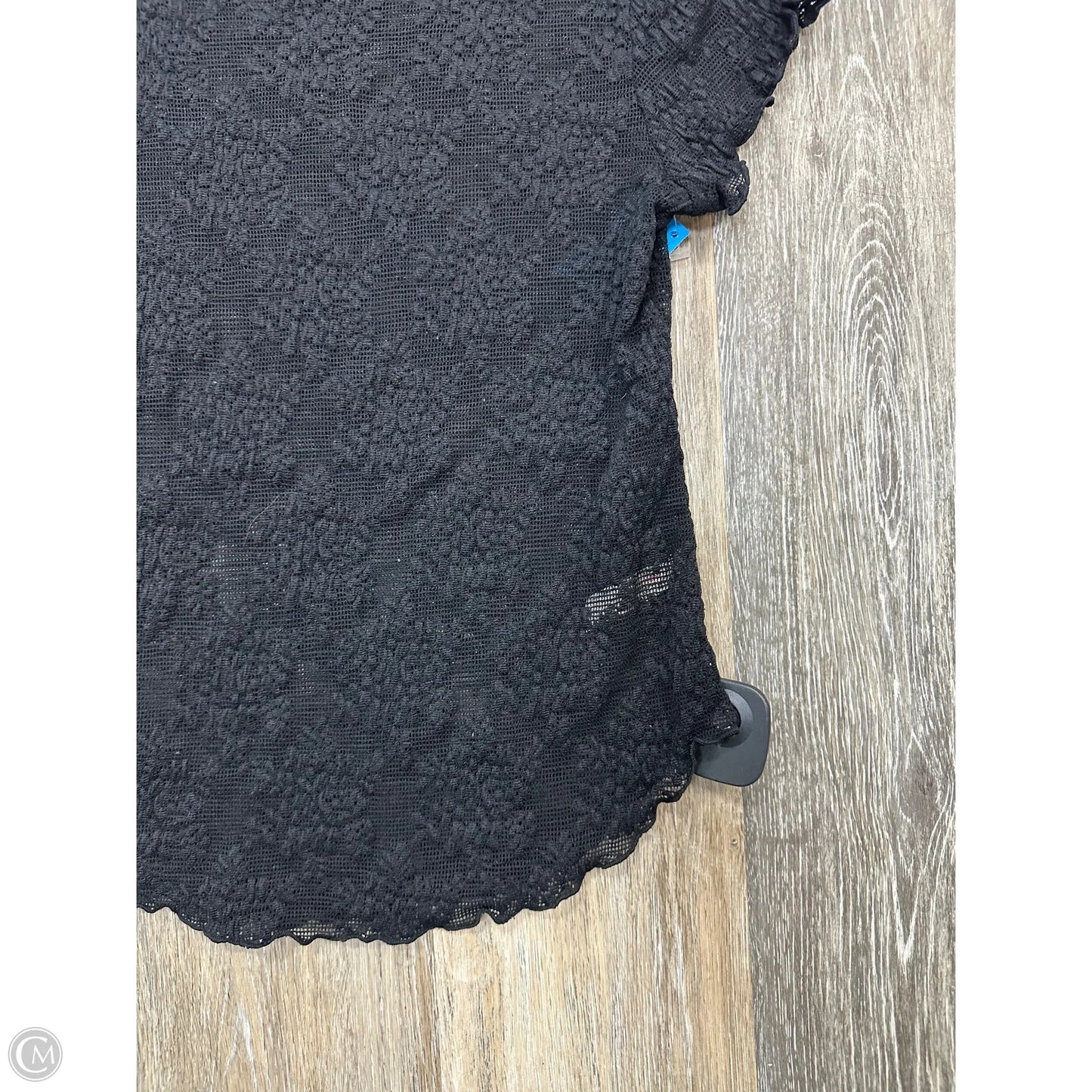 Top Short Sleeve By Free People In Black, Size: M