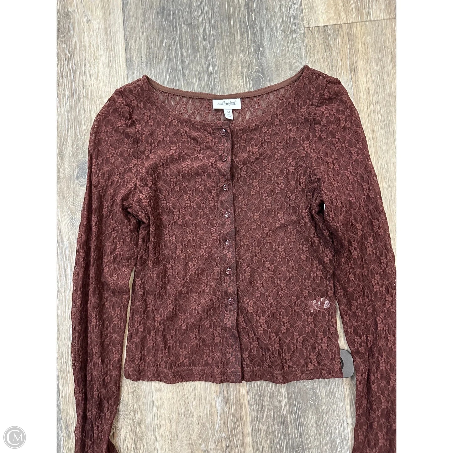 Cardigan By Willow & Root In Brown, Size: M