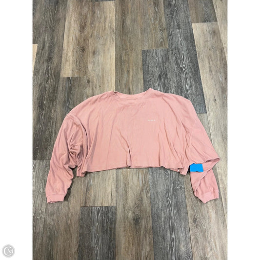 Athletic Top Long Sleeve By Cream Yoga In Pink, Size: Xs/S
