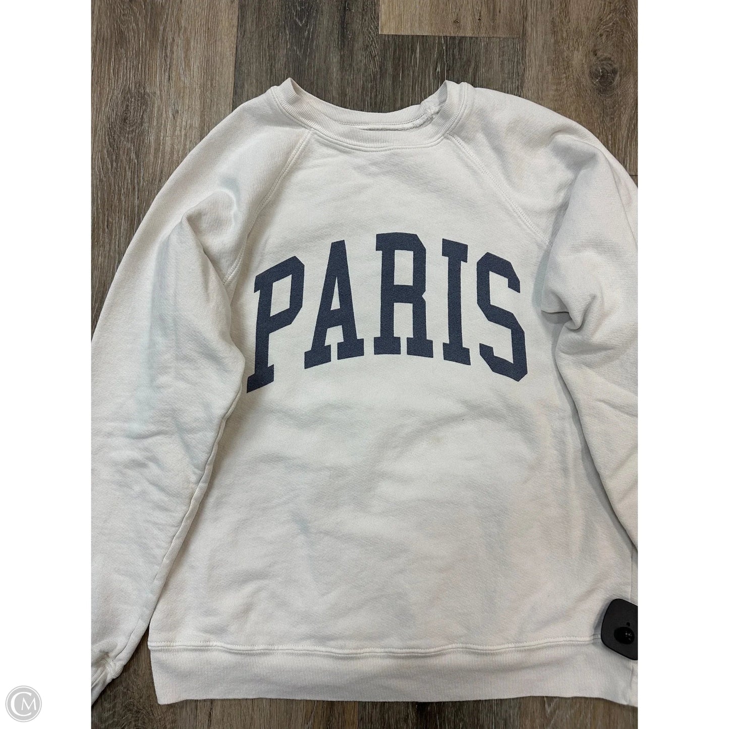 Sweatshirt Crewneck By Retrobrand In White, Size: Xs