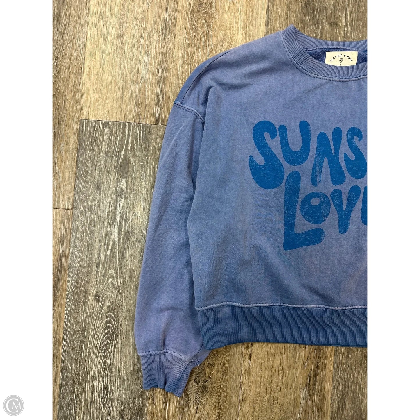 Sweatshirt Crewneck By Electric & Rose In Blue, Size: Xs