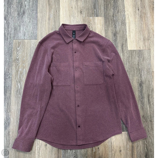 Blouse Long Sleeve By Lululemon In Purple, Size: L