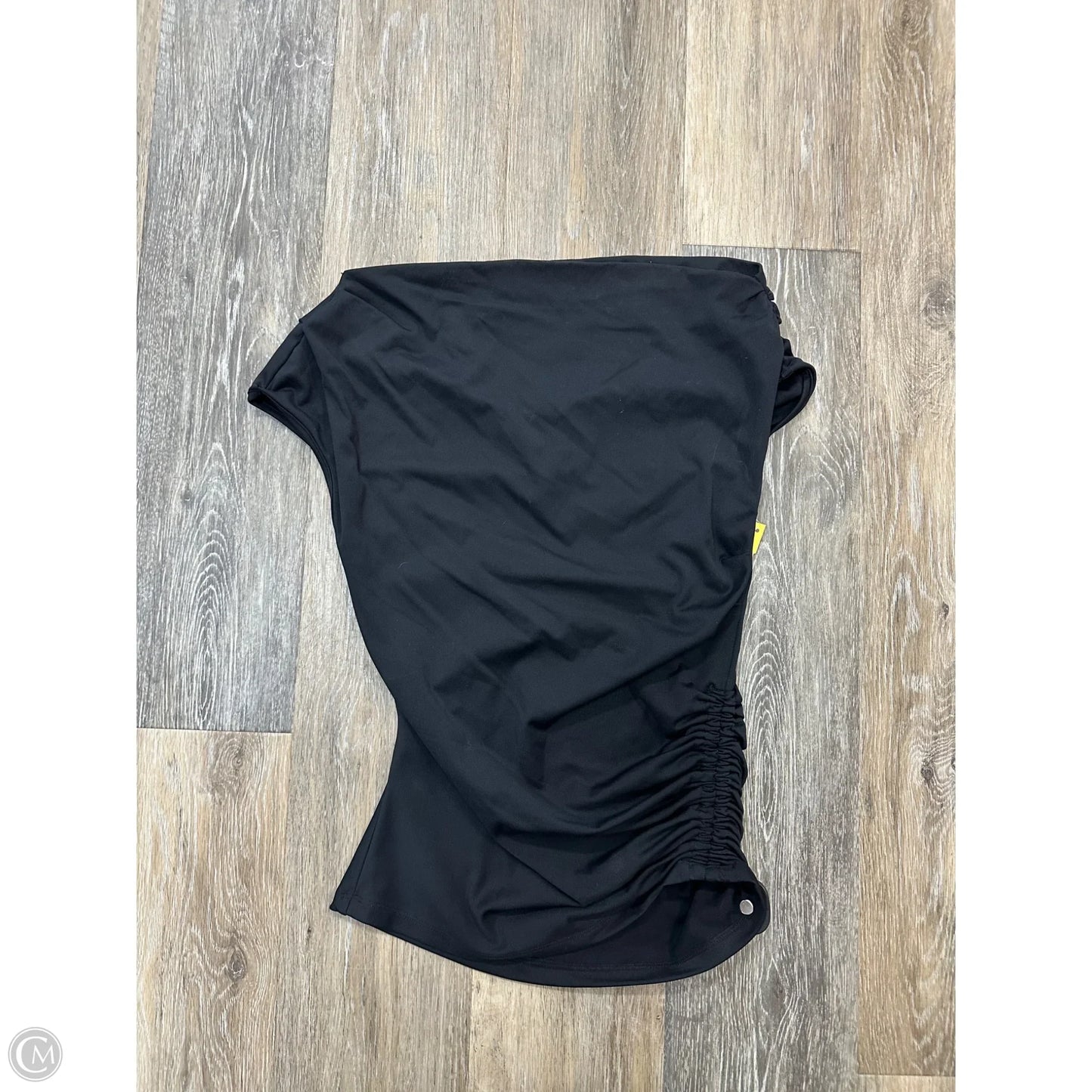 Blouse Short Sleeve By Mod Ref In Black, Size: S