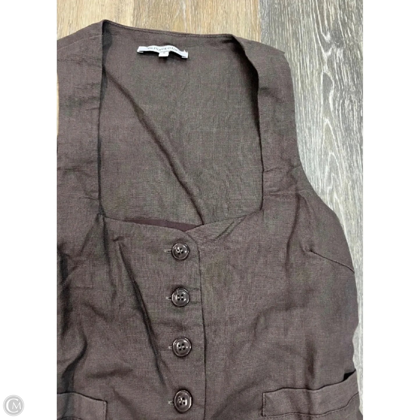 Vest Other By Olivaceous In Brown, Size: S