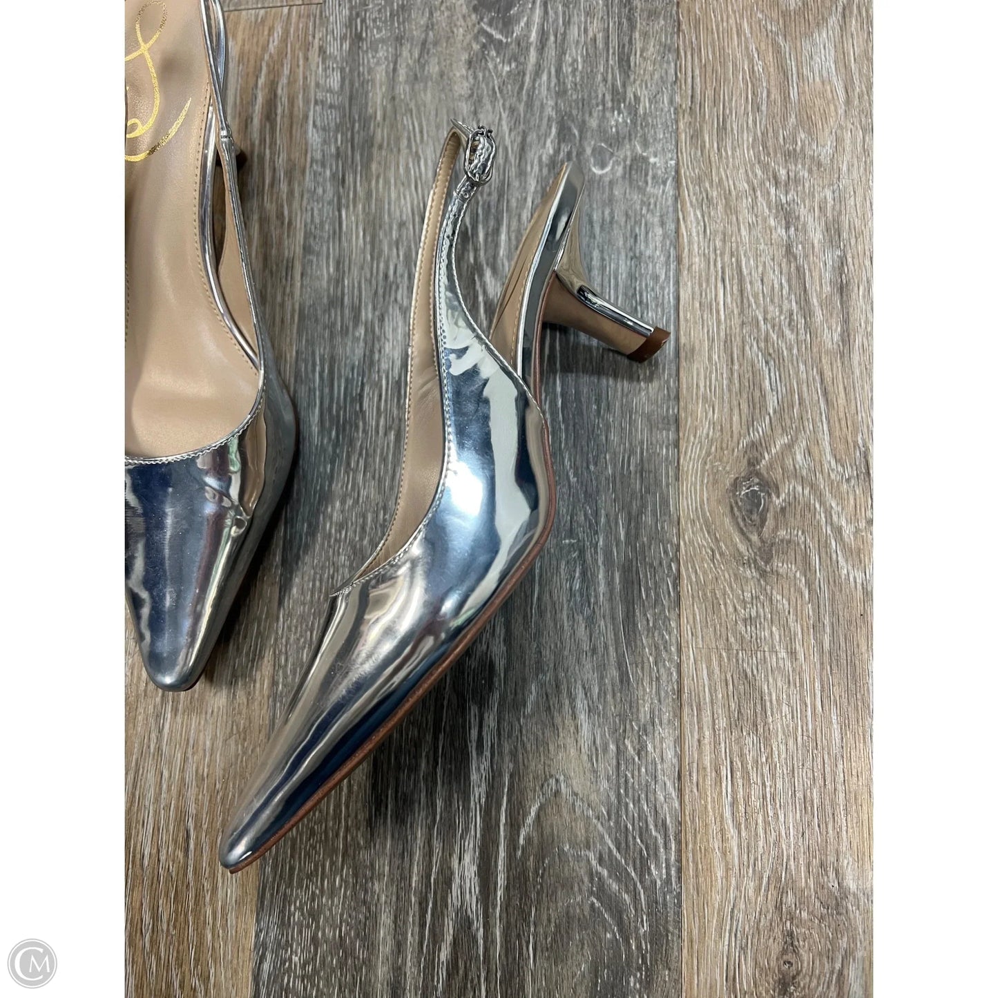 Shoes Heels Kitten By Sam Edelman In Silver, Size: 6