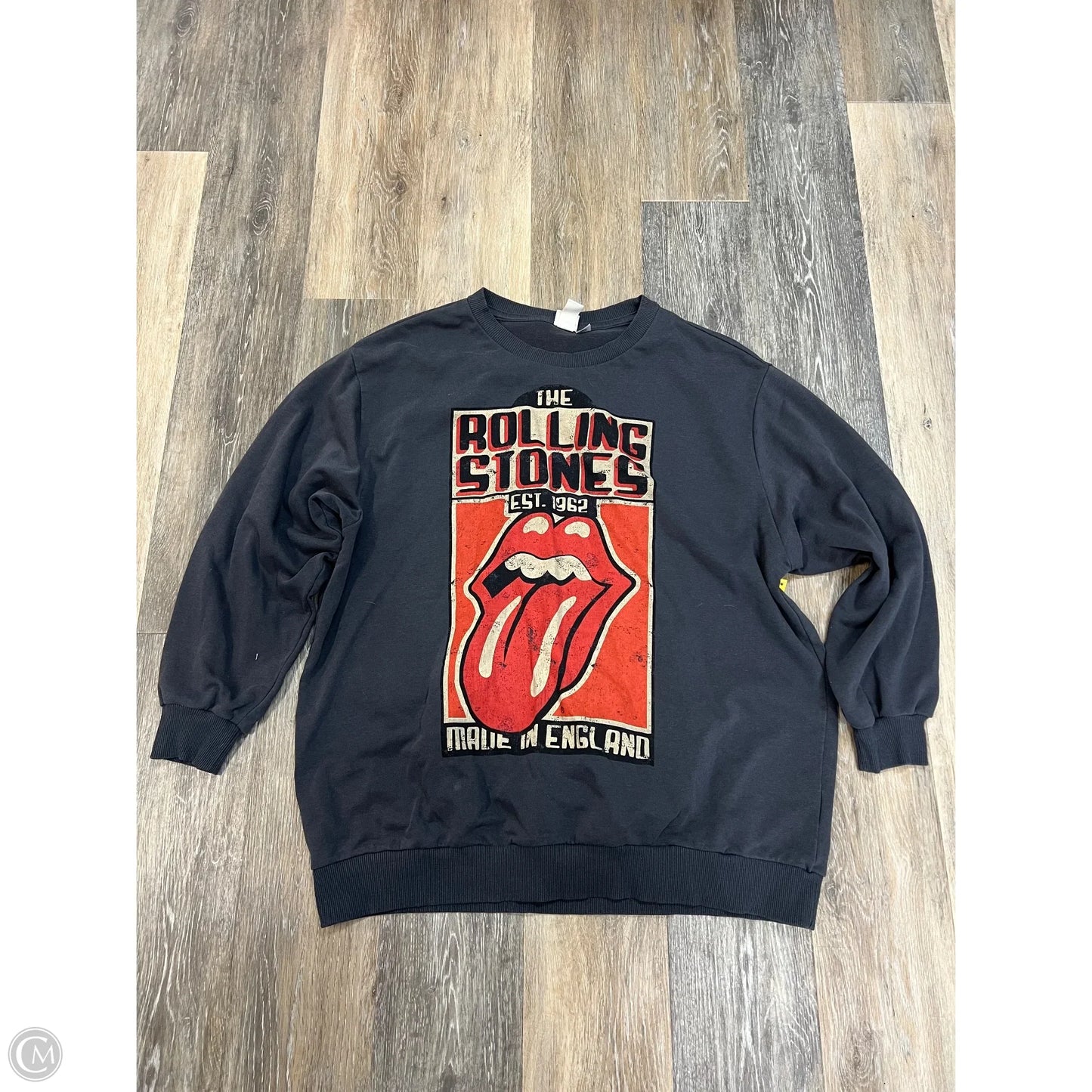 Sweatshirt Crewneck By H&m In Grey, Size: L