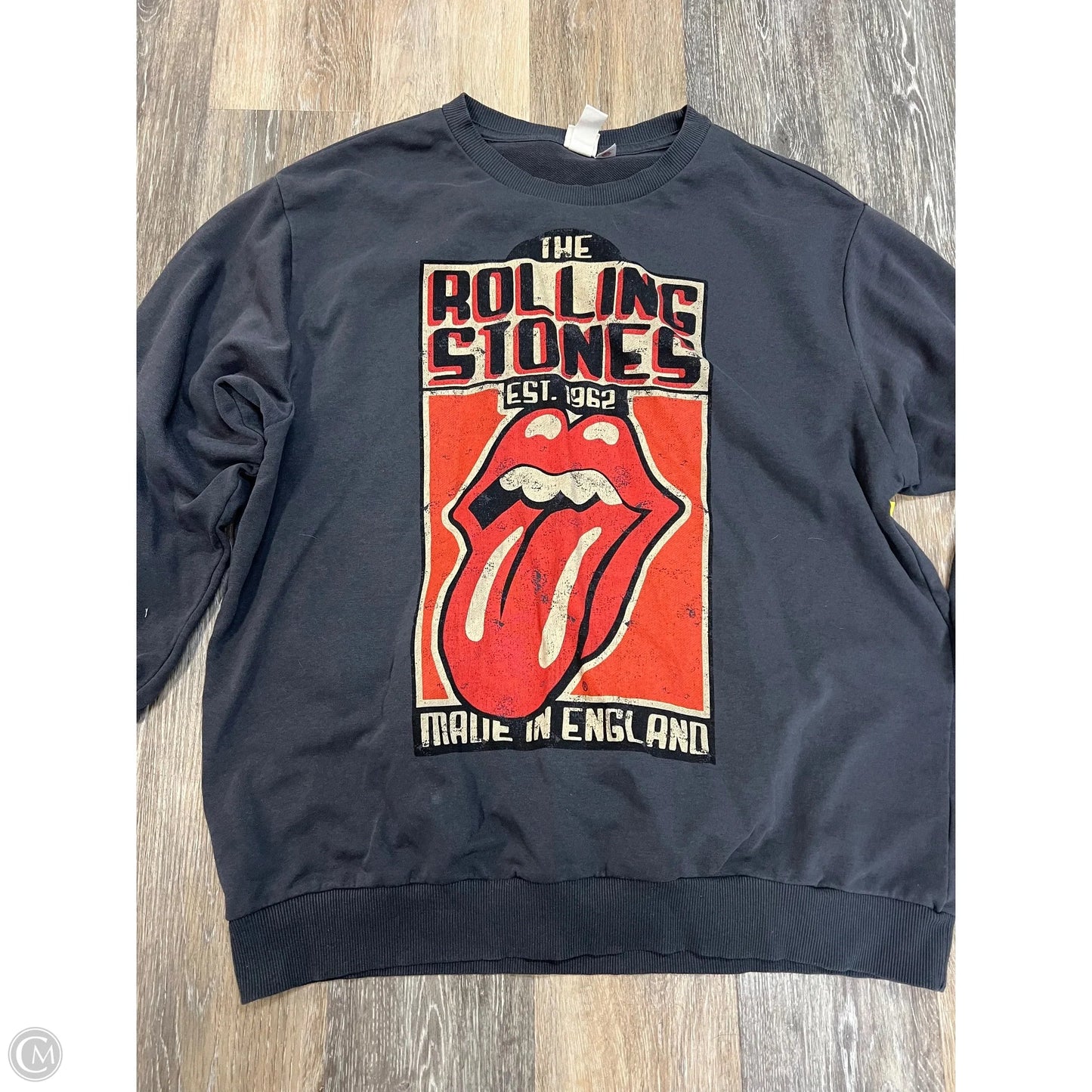 Sweatshirt Crewneck By H&m In Grey, Size: L