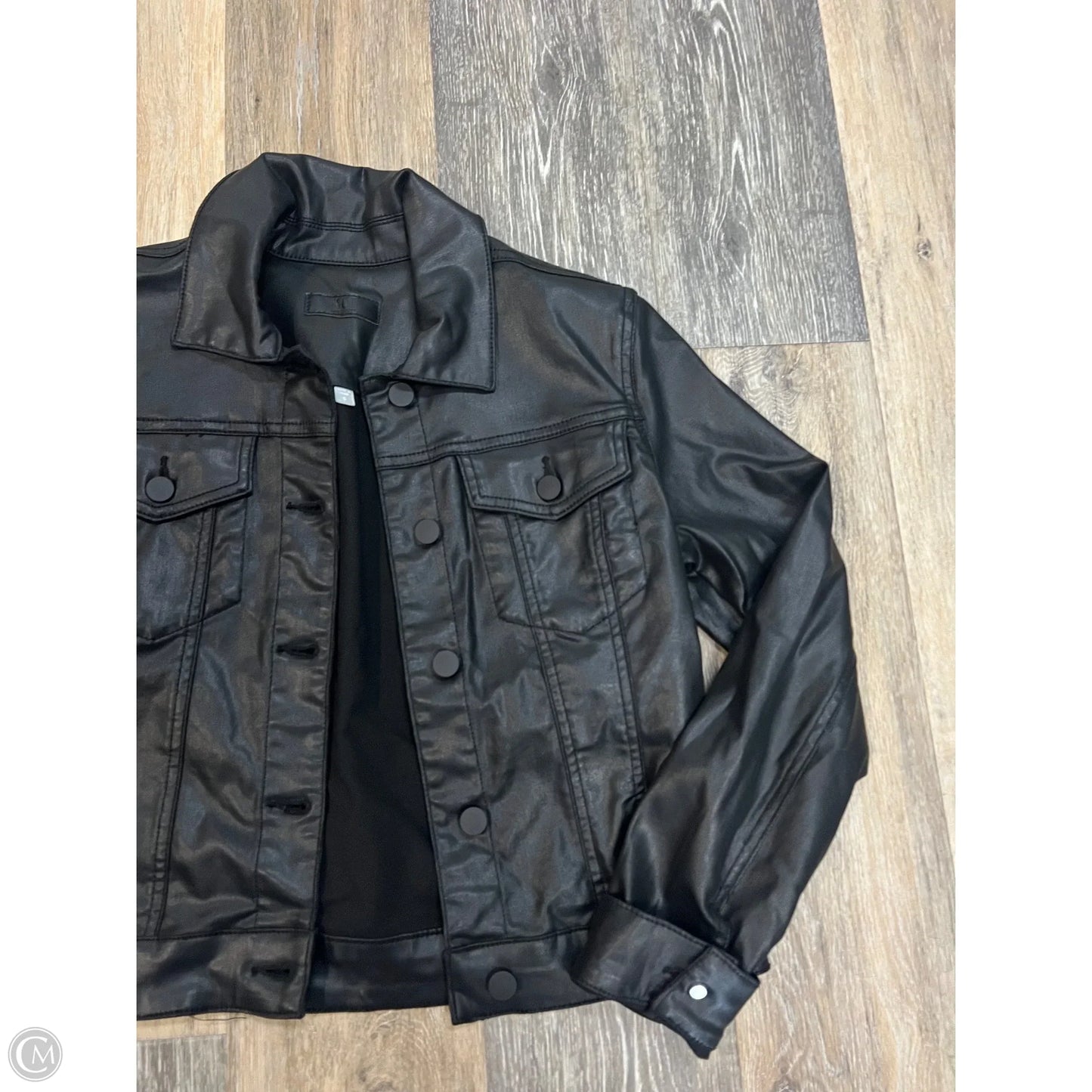 Jacket Denim By Kut In Black Denim, Size: S