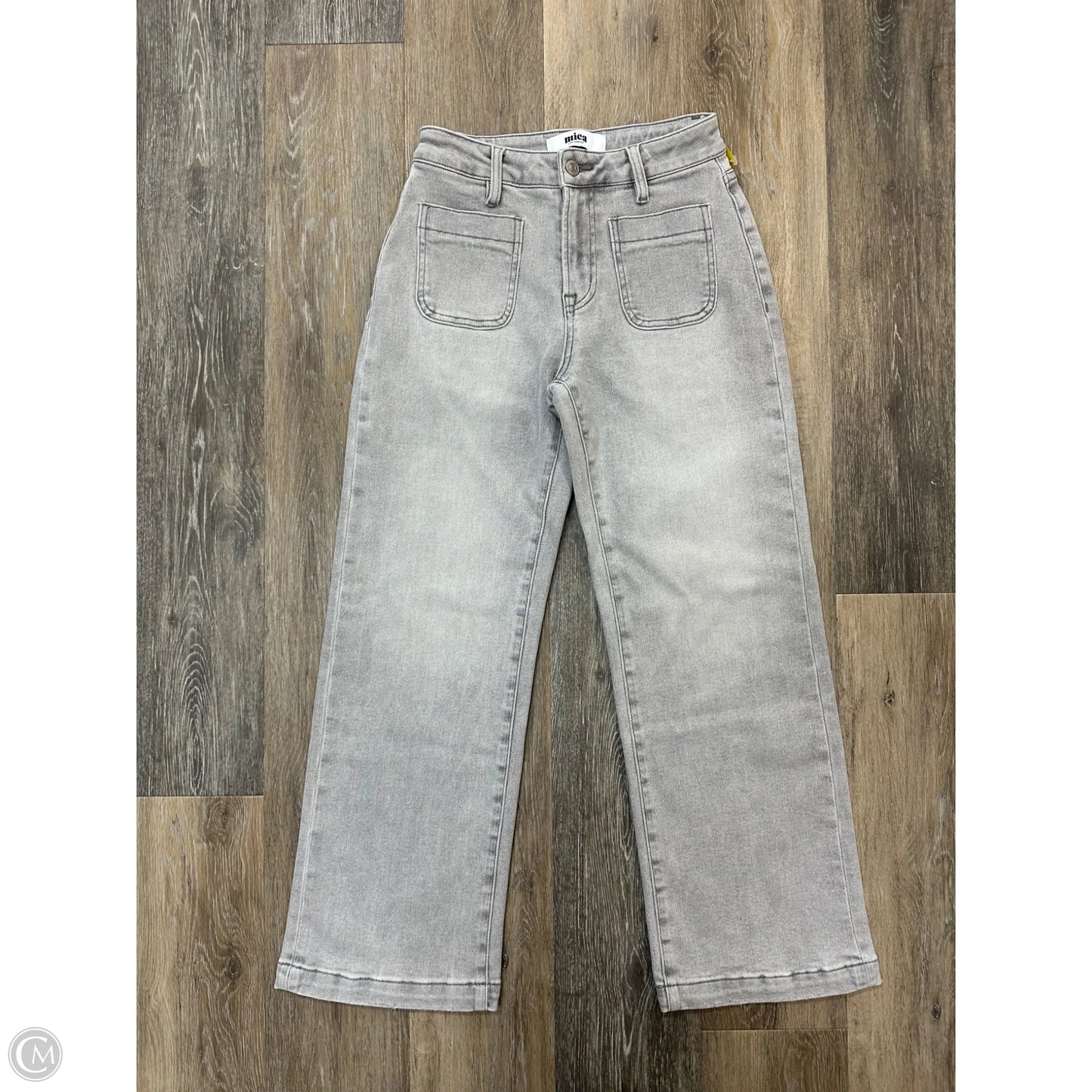 Jeans Wide Leg By Micas In Grey Denim, Size: 0