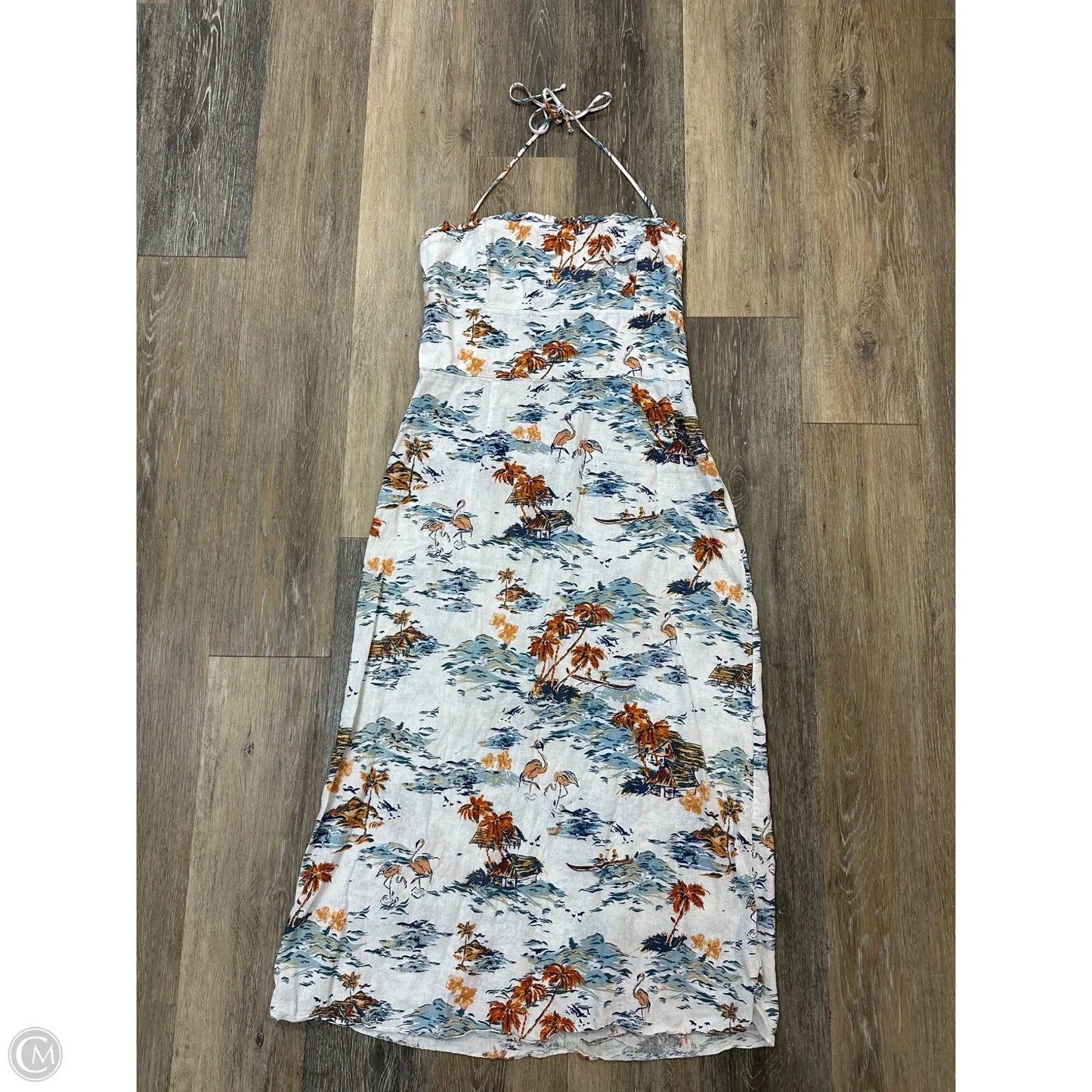 Dress Party Midi By Free People In White & Yellow, Size: 12
