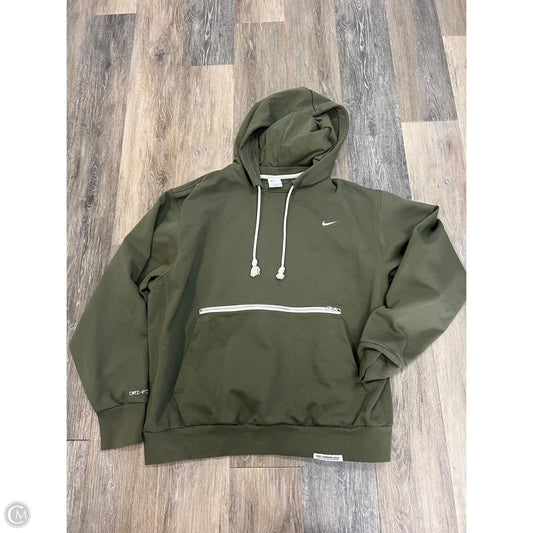 -Athletic Sweatshirt Hoodie By Nike Apparel In Green, Size: Xl