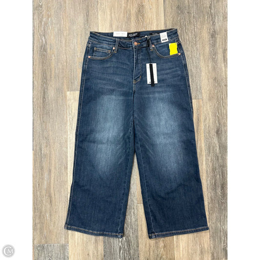 Jeans Cropped By Judy Blue In Blue Denim, Size: 10