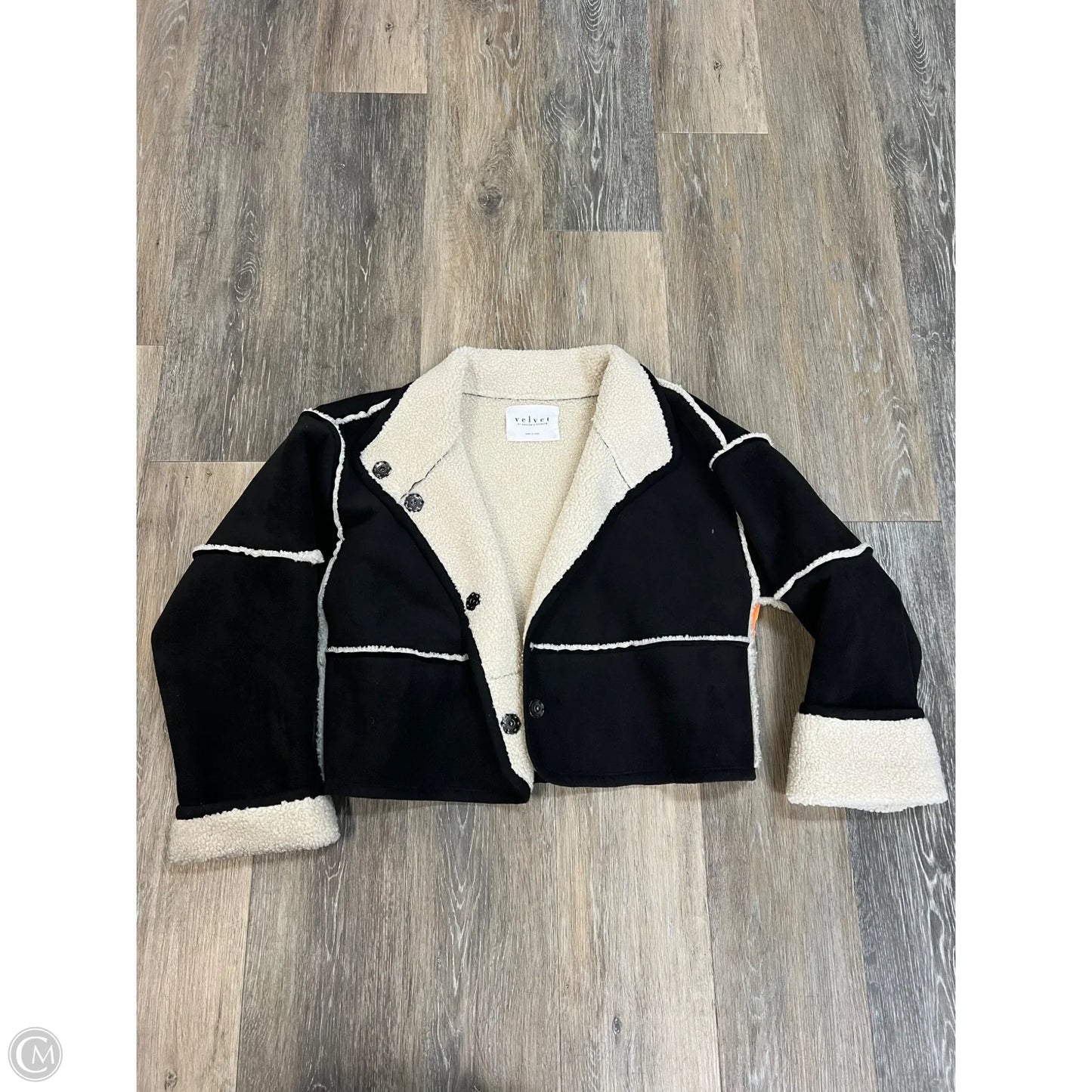 Jacket Faux Fur & Sherpa By Velvet By Graham & Spencer In Black, Size: Xs