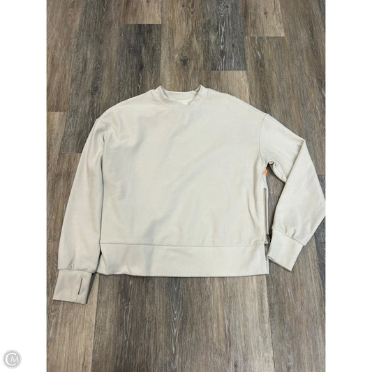 -Sweatshirt Crewneck By Varley In Cream, Size: Xs