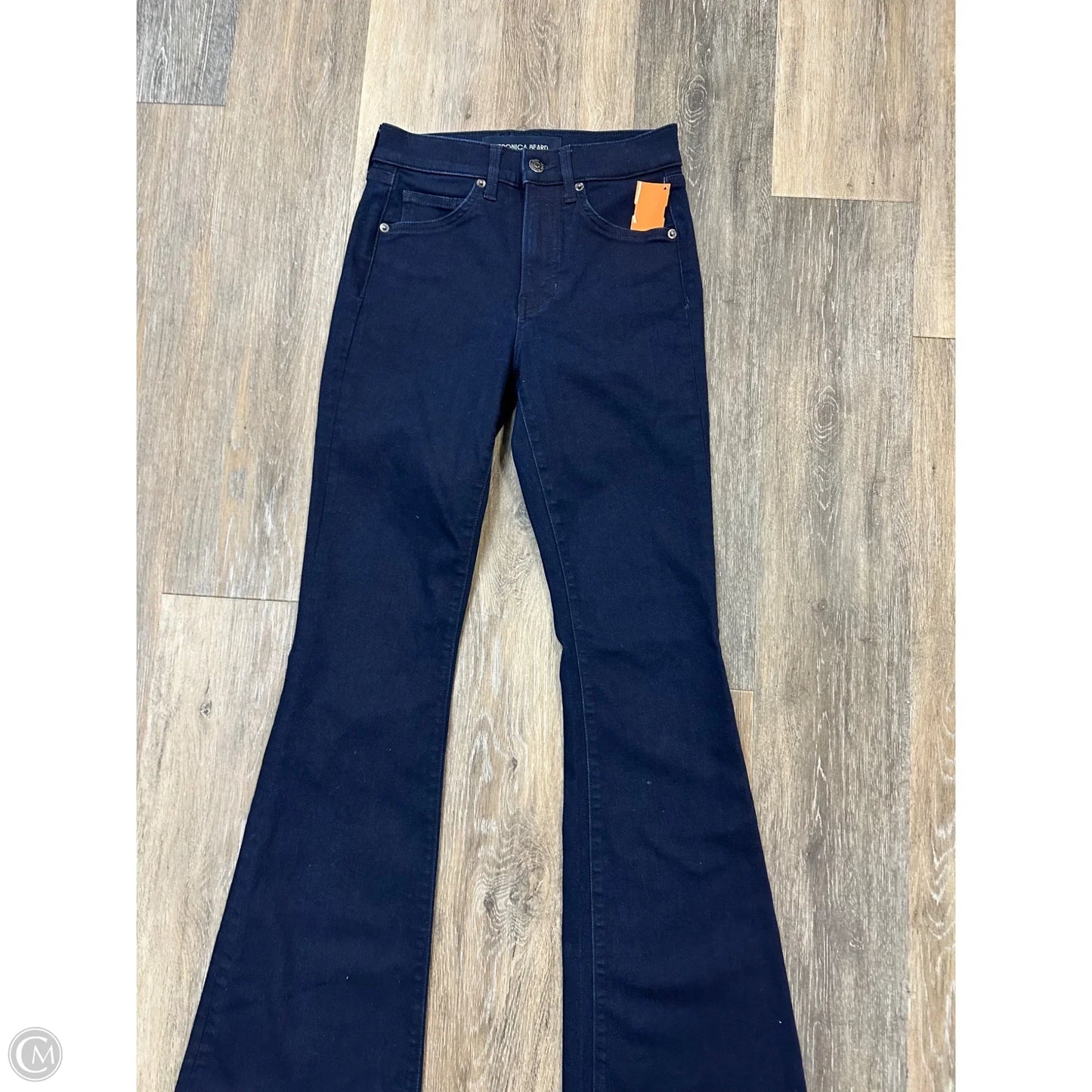 Jeans Flared By Veronica Beard In Blue Denim, Size: 1/25