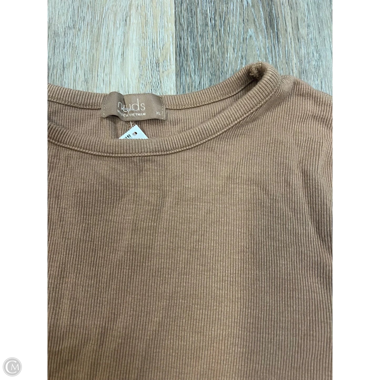 Top Long Sleeve By NUUDS In Tan, Size: Xl