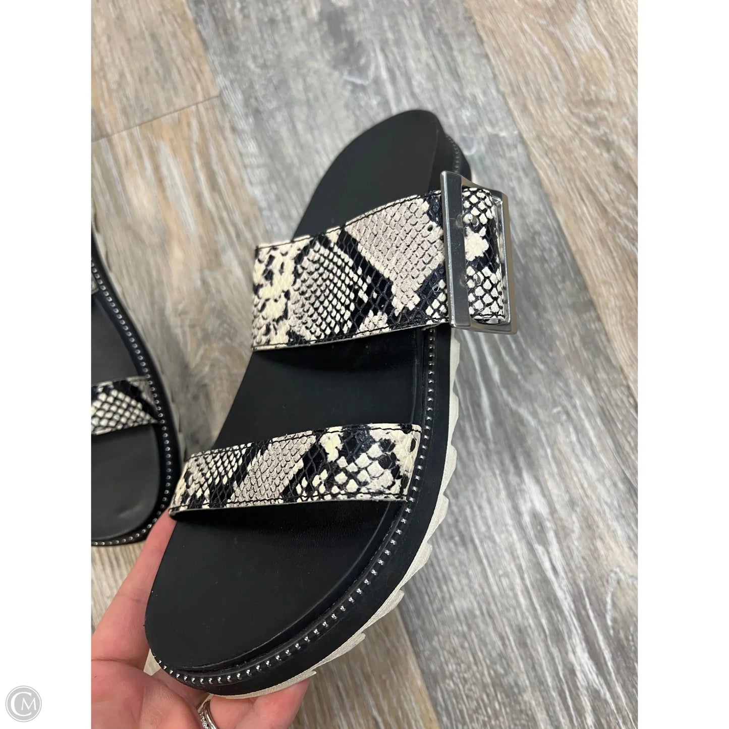 Sandals Flats By Sorel In Animal Print, Size: 8