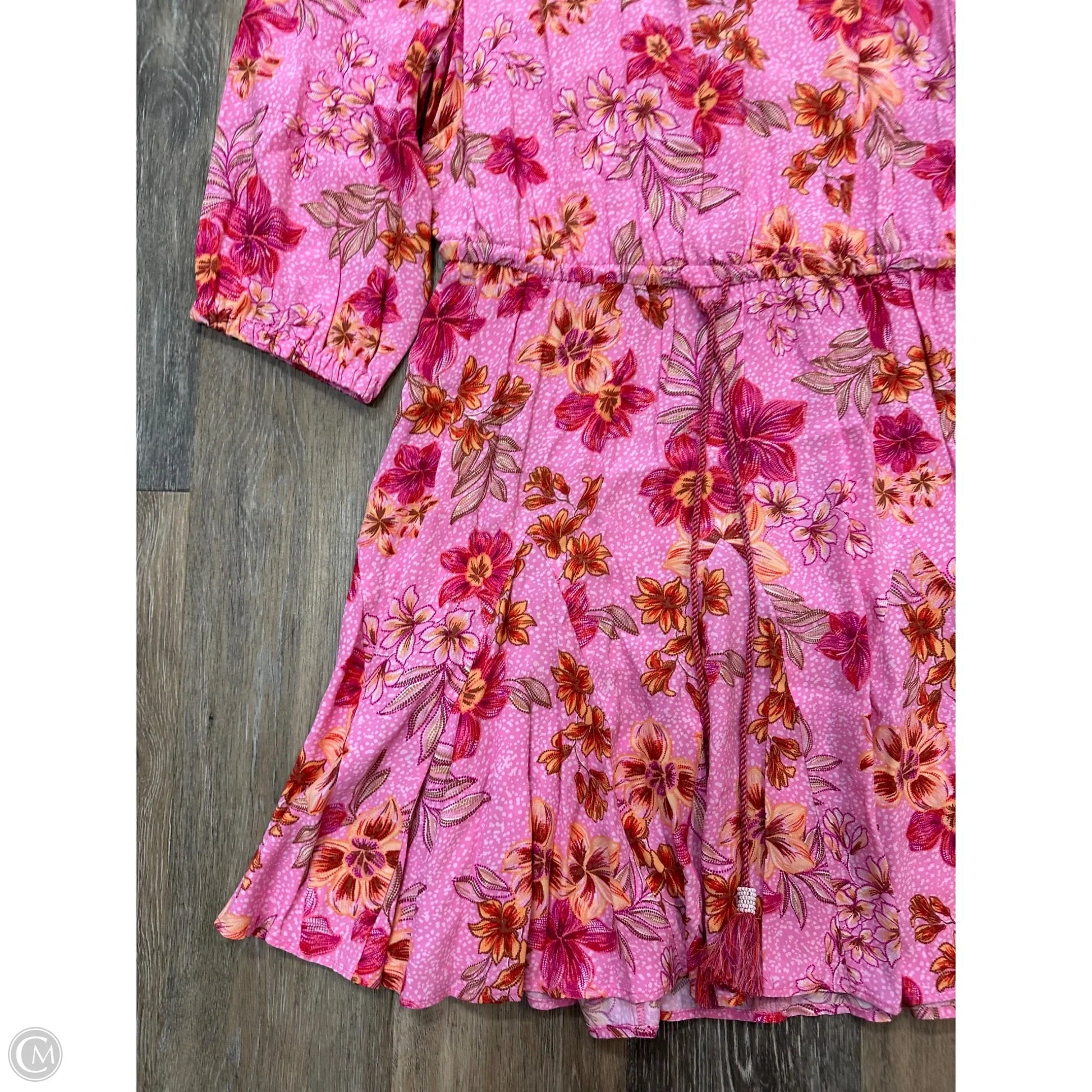 Dress Party Midi By Loft In Pink, Size: M