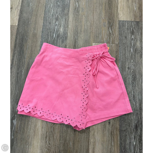 Skort By Entro In Pink Denim, Size: L