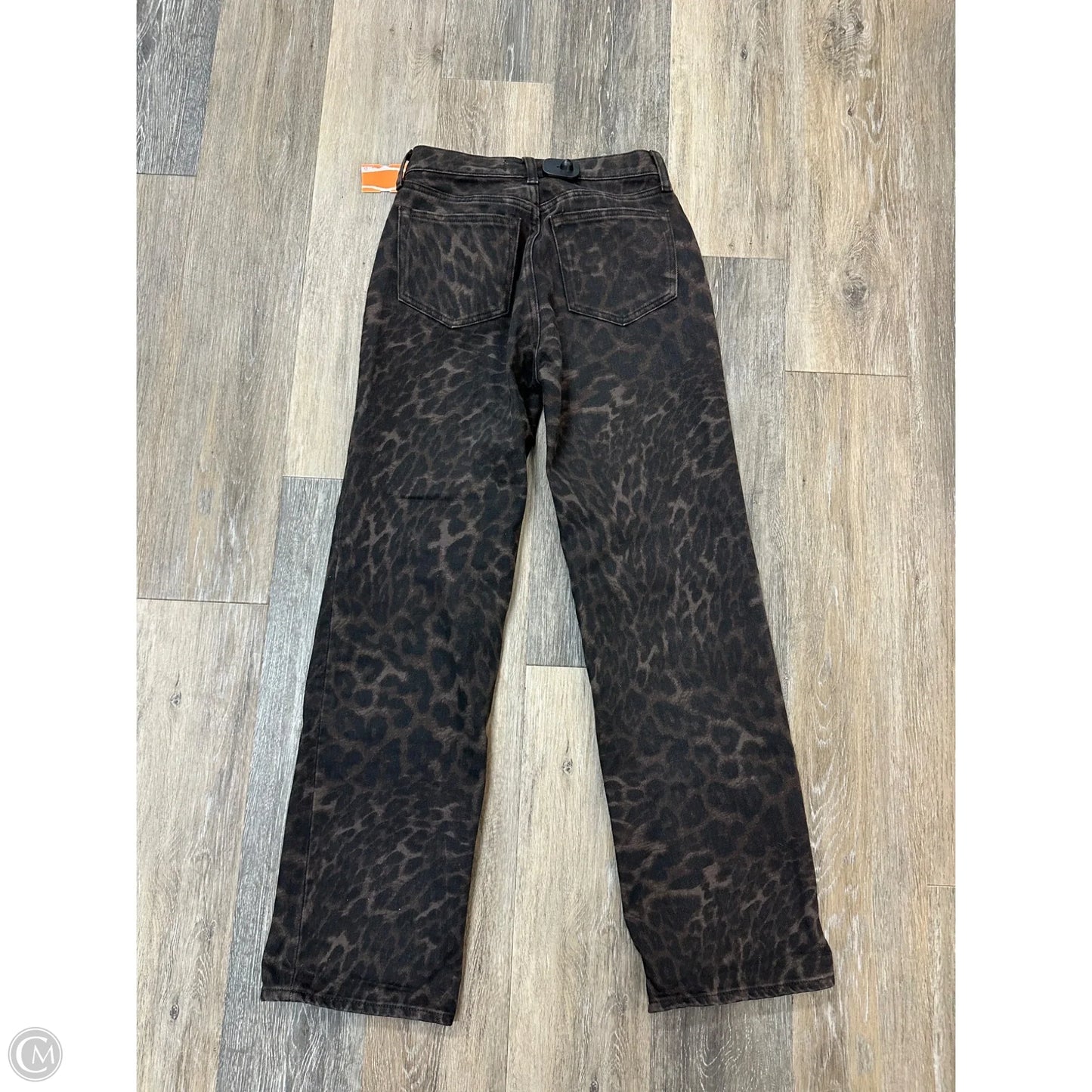 Jeans Straight By Abercrombie And Fitch In Animal Print, Size: 0