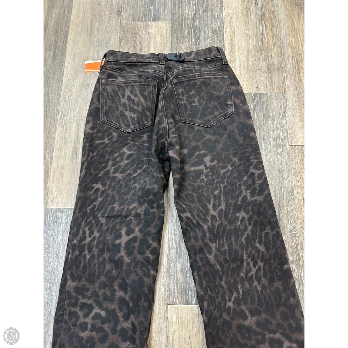 Jeans Straight By Abercrombie And Fitch In Animal Print, Size: 0