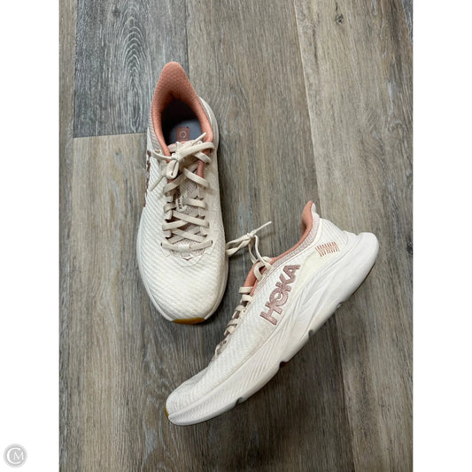 Shoes Athletic By Hoka In Peach, Size: 7