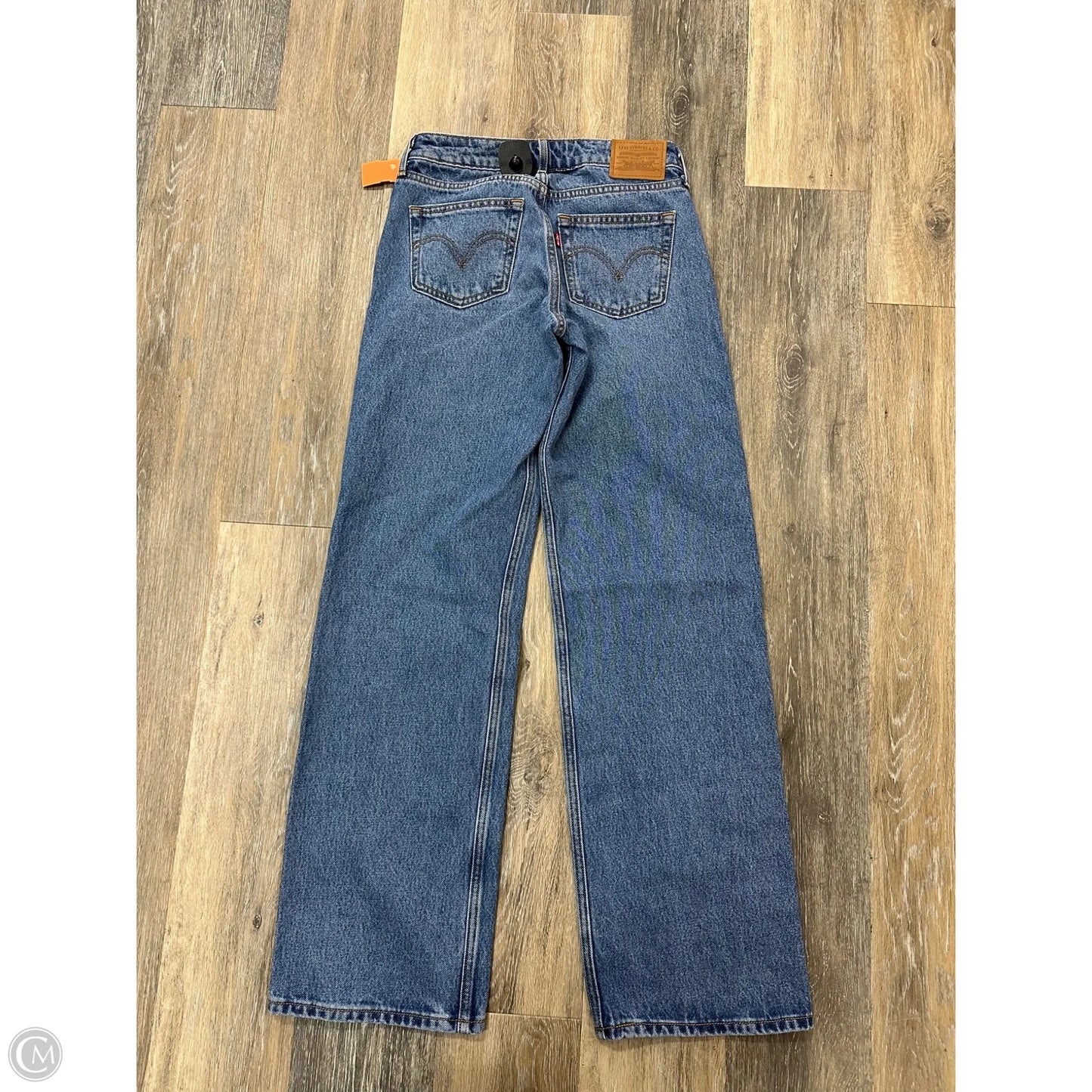 Jeans Straight By Levis In Blue Denim, Size: 0