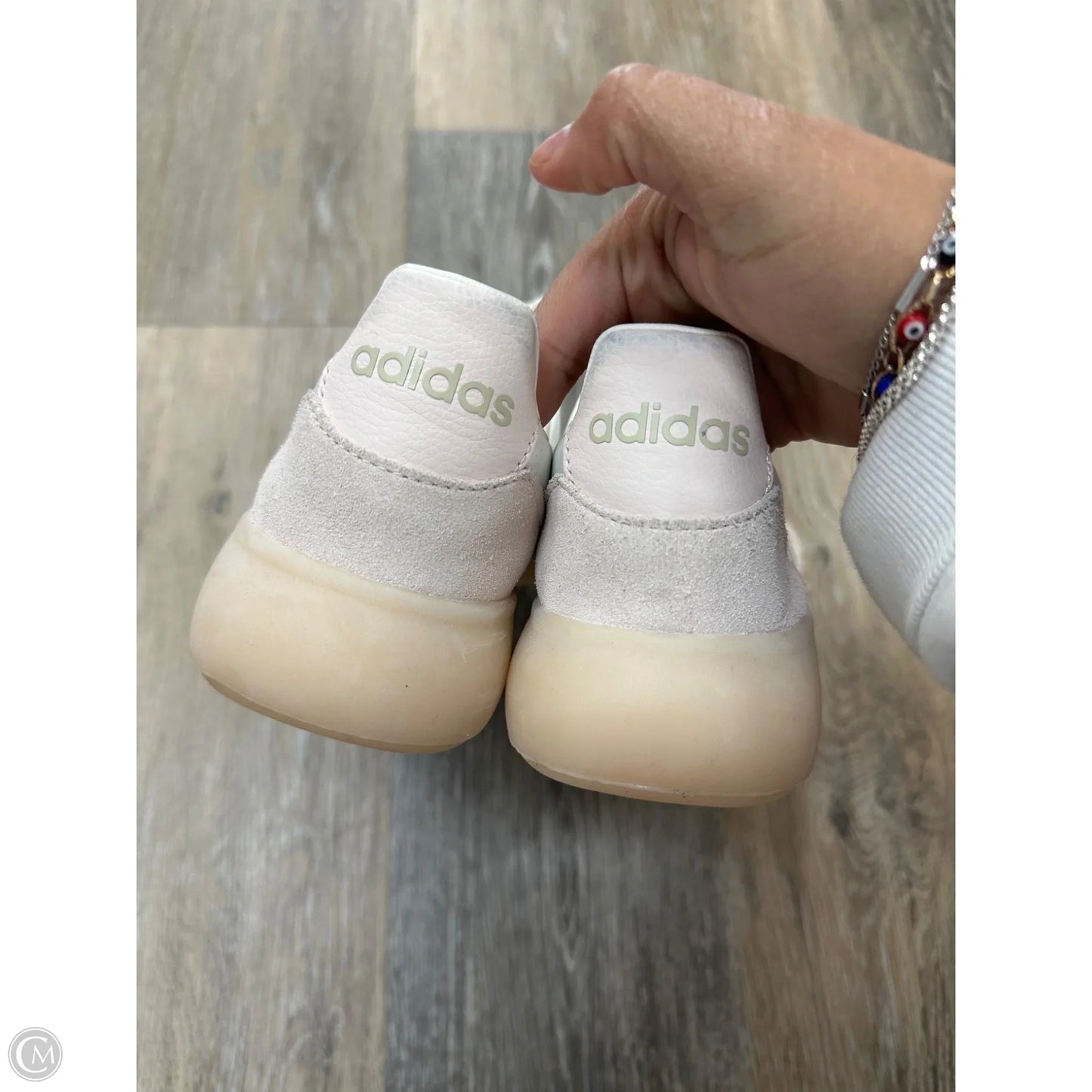 Shoes Sneakers By Adidas In Pink & White, Size: 7.5