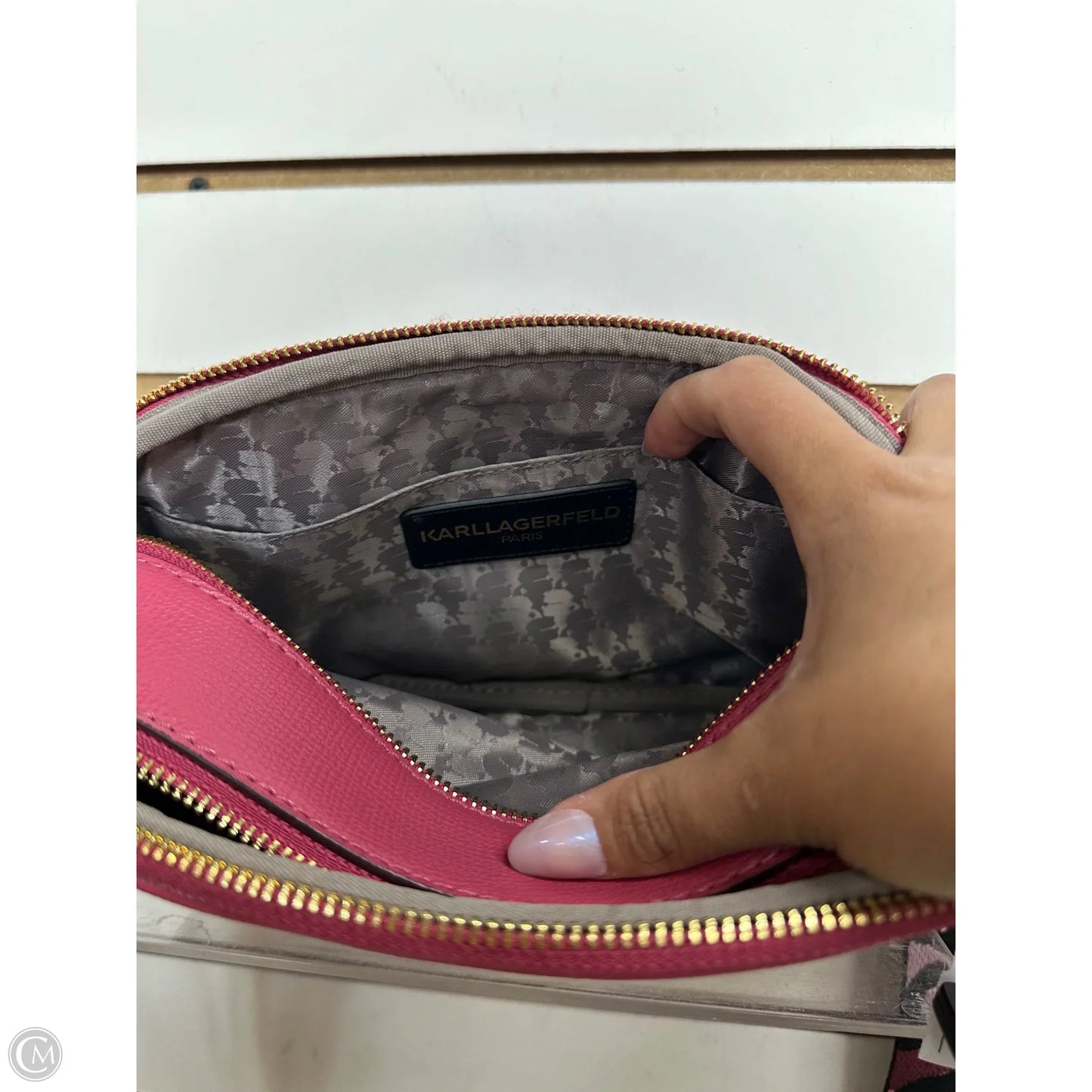 Handbag Designer By Karl Lagerfeld, Size: Medium