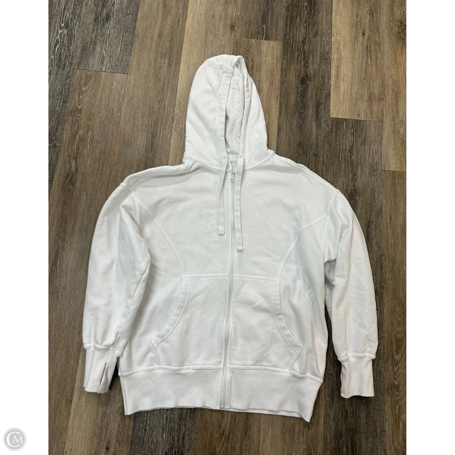 Sweatshirt Hoodie By Aerie In White, Size: S
