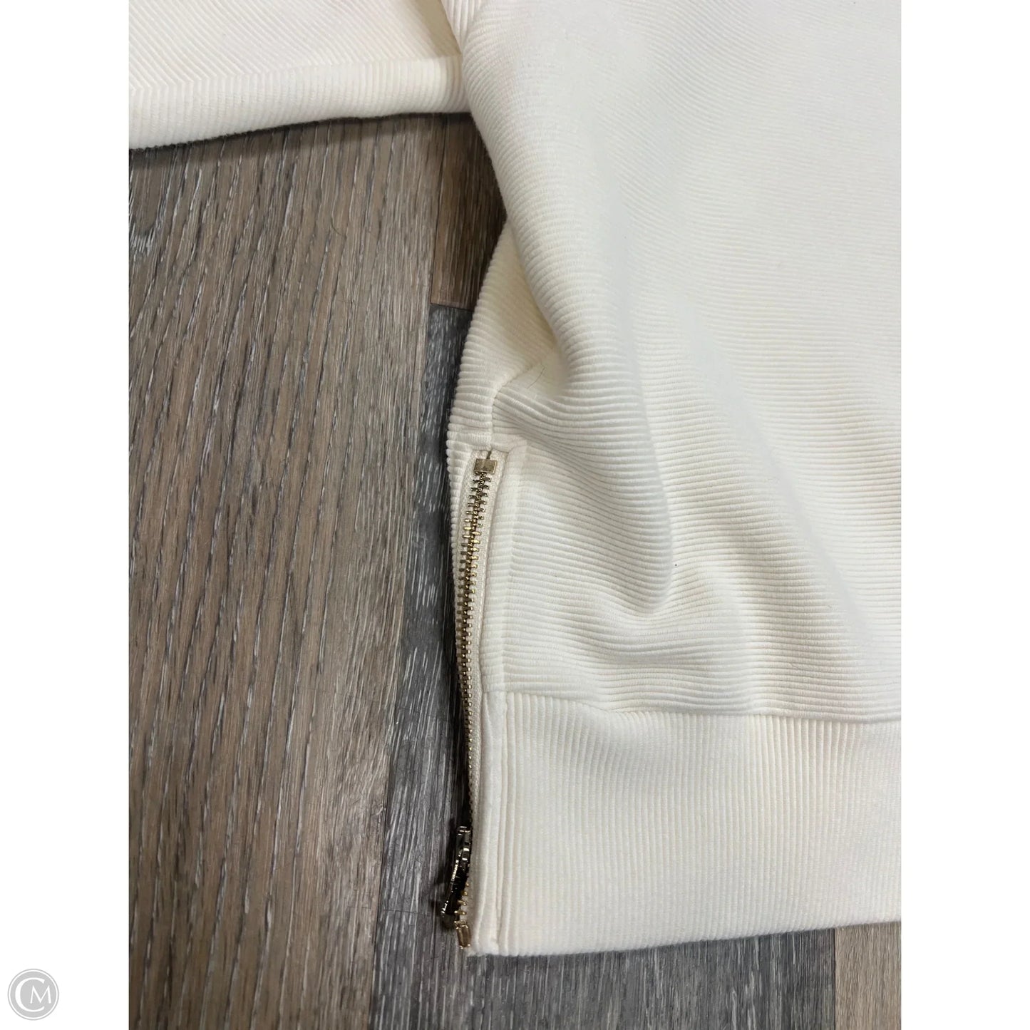 Sweatshirt Collar By Varley In Cream, Size: M